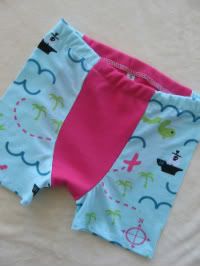 Girly Pirates Boxer Briefs, Size 4/5