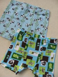 Little Stitches  Pandas and Mint Chocolate Zoo Boxer Duo, 2T/3T