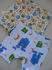 Monsters and Ooga Boxer Briefs, Size 4/5