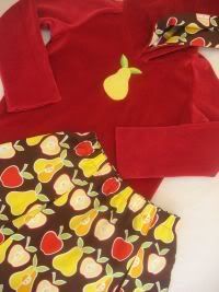 Apples & Pears Hoodie and Skirt Set, Size 4/5