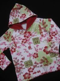 Asian Floral Hoodie, Size 7/8