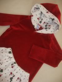 "Little Red" Skirt and Hoodie Set, Size 5