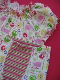 Pink Ooga Shirred Gown and Boxers Set