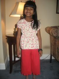 Pretty in Red Top and Pants, YPS!  *Last Chance!*