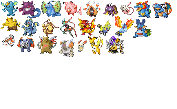 pokemon sprites list. Blue+pokemon+sprite