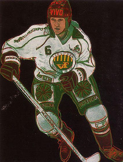 Warhol Frolunda Hockey Player