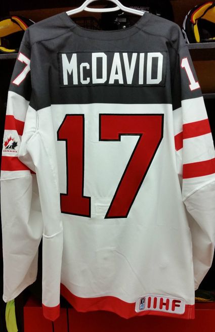 Canada 2015 WJC McDavid jersey photo Canada 2015 WJC McDavid B jersey.jpg