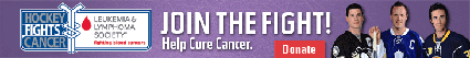 Hockey Fights Cancer banner, Hockey Fights Cancer banner