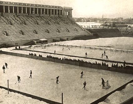 Harvard Stadium 1910 Hockey, Harvard Stadium 1910 Hockey