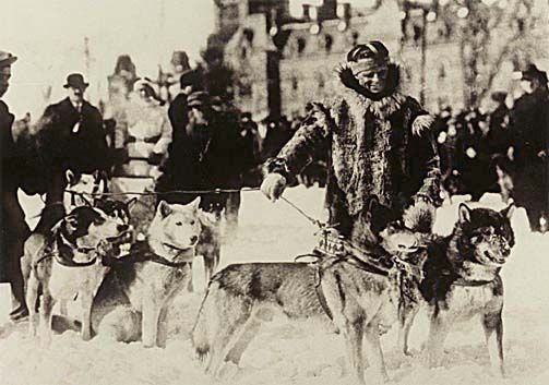 Leonhard Seppala and a Team of His Sled Dogs, Leonhard Seppala and a Team of His Sled Dogs