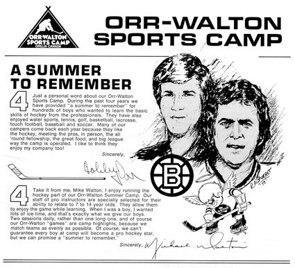 Orr Walton Sports Camp ad, Orr Walton Sports Camp ad
