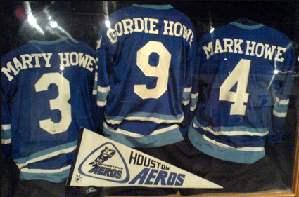 Howe Aeros jerseys IHHOF