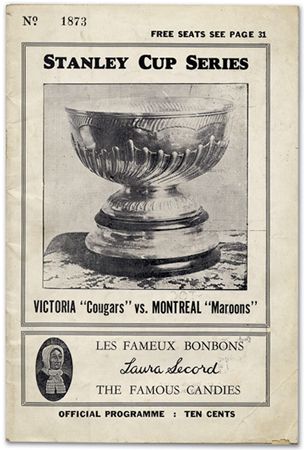 1925 Stanley Cup program