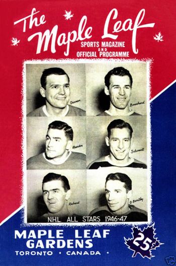 1947 NHL All-Star Game Program