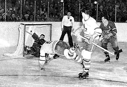 Bill Barilko scoring Stanley Cup winning goal 