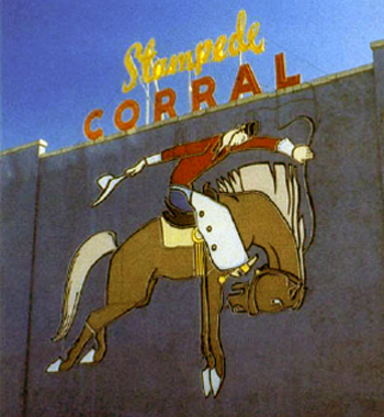 Calgary Stampede Corral logo 1988