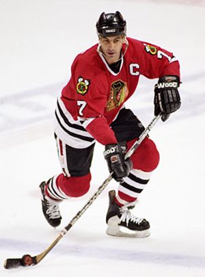 Chris Chelios of the Chicago Wolves