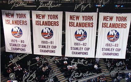 New York Islanders banners