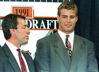 Pierre Page and Lindros 1991 Draft