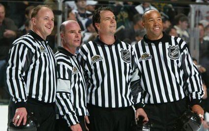 NHL silver referee arm stripes
