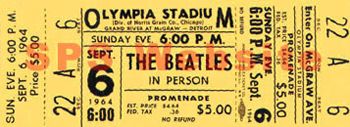 Beatles Olympia ticket