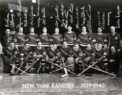 new york rangers stanley cup. New York Rangers 1939-40