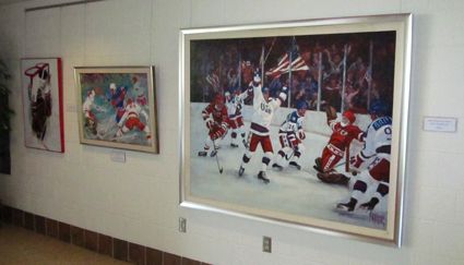 The US Hockey Hall of Fame's art gallery