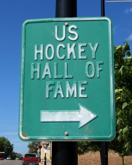 United States Hockey Hall of Fame Sign