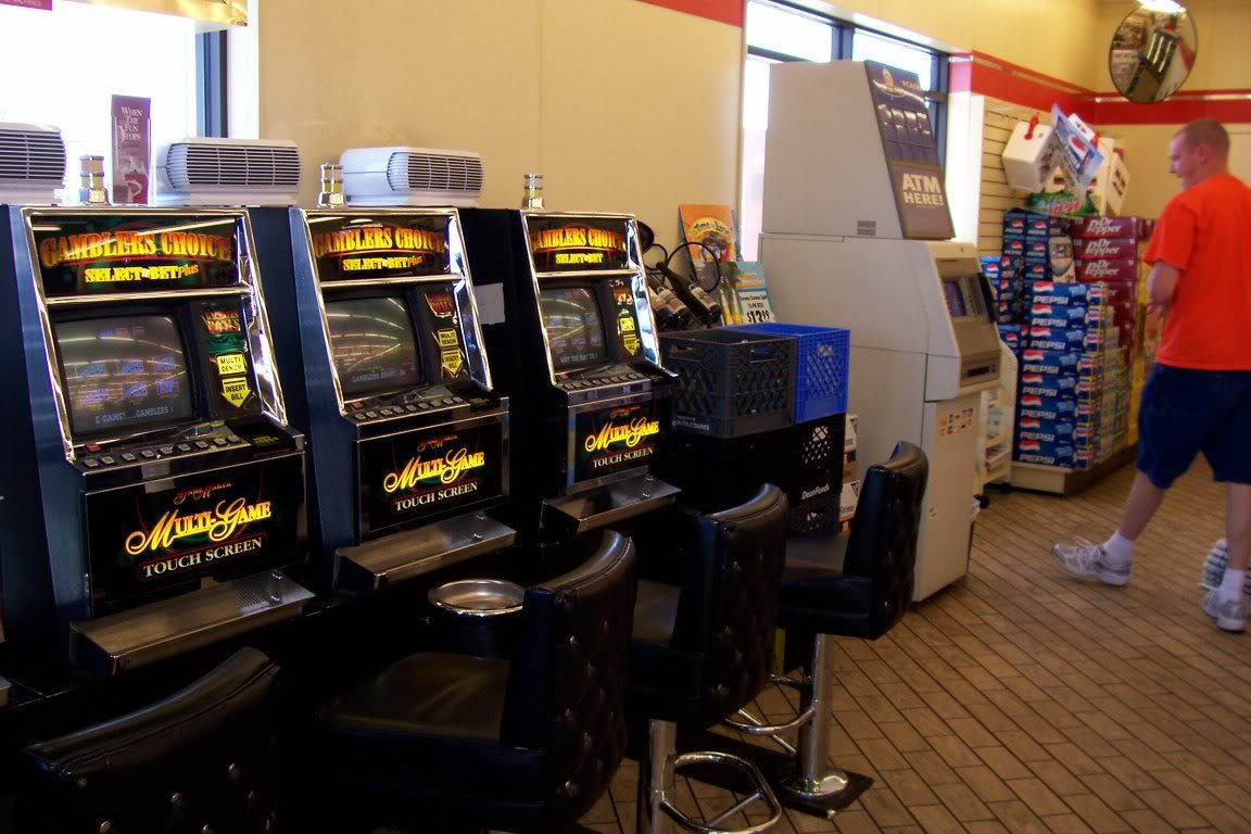 Convenience store slot machines