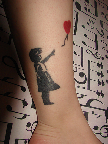 because Banksy is actually quite a popular tattoo choice.