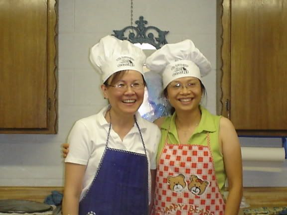 the cooks and their chef hats!