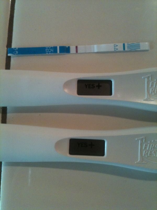 HcG test Strip... and FAINT line BabyGaga