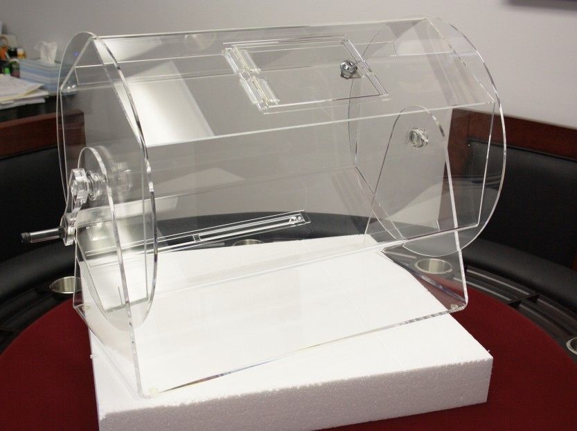Large Size Clear Acrylic Raffle Drum holds up to 10000 Tickets eBay
