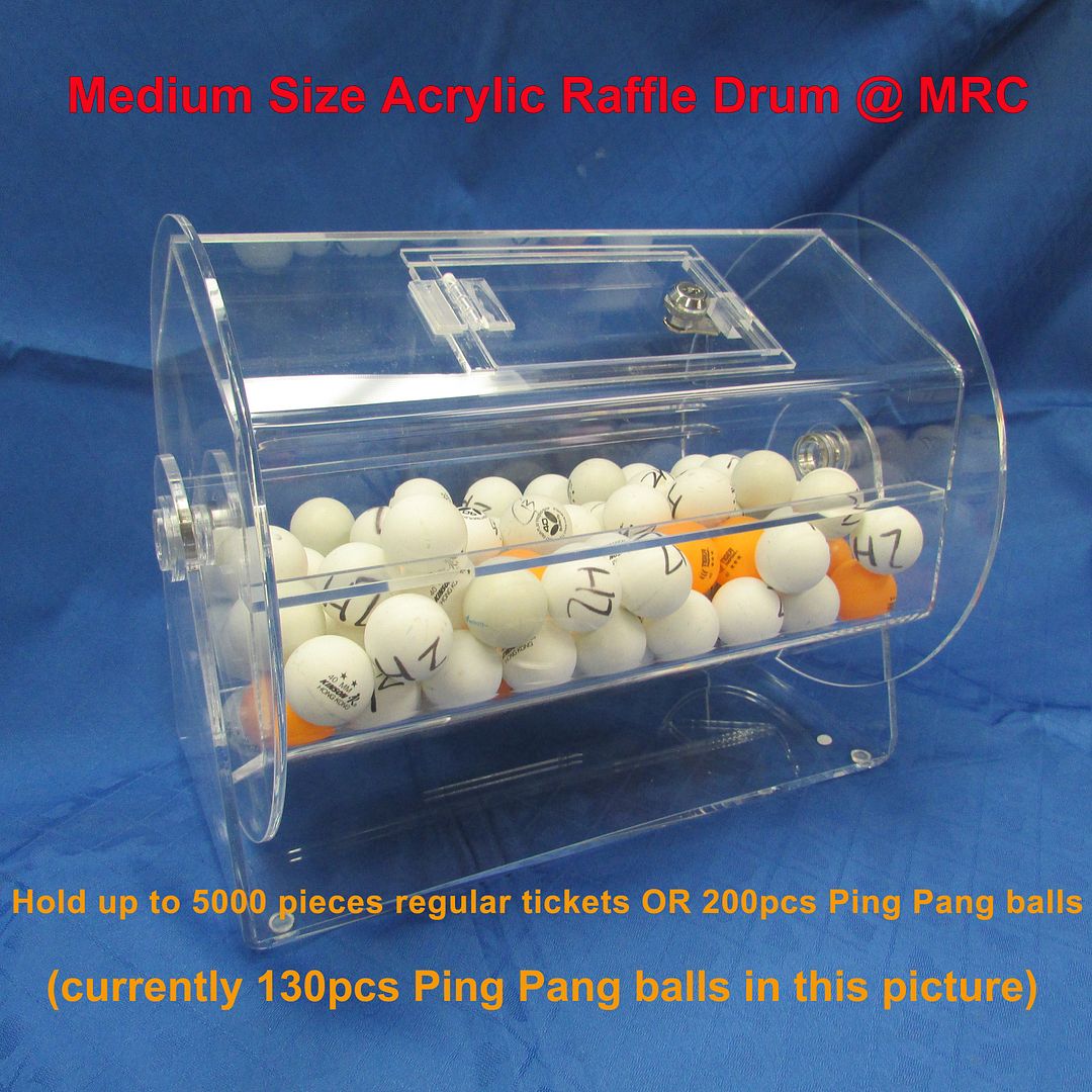 Medium Size Clear Acrylic Raffle Drum holds up to 5000 Tickets eBay