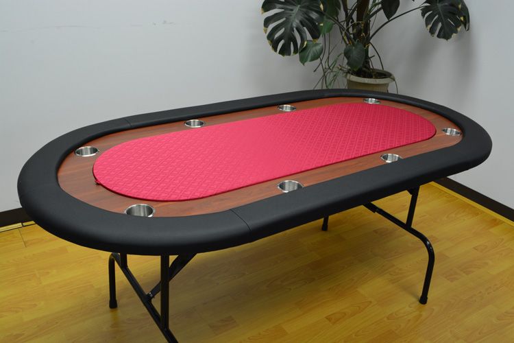 72" Texas Holdem Poker Table Folding Legs Red Color Felt eBay