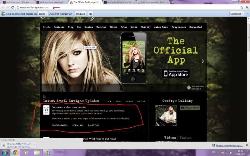 In the avril lavigne official