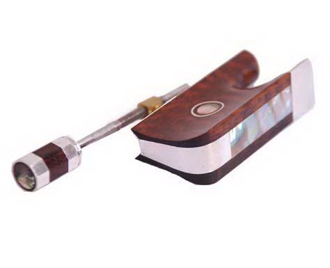 A set of fine Silver Snakewood Cello Frog FC32 