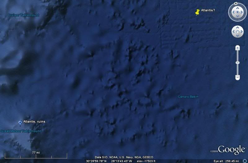 Google Maps Atlantis. Atlantis on Google Earth?