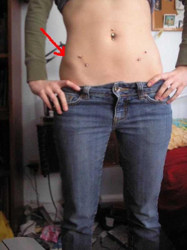 hip bone piercings