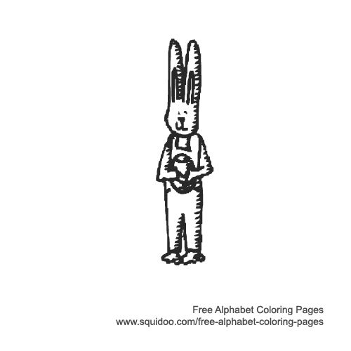 Bunny Alphabet - I