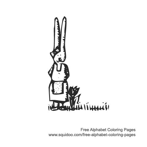 Bunny Alphabet - L