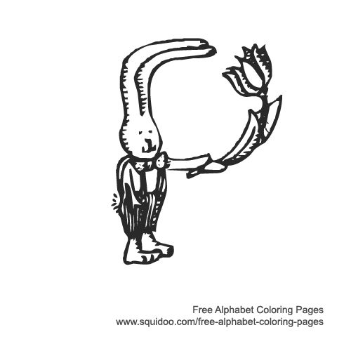 Bunny Alphabet - P