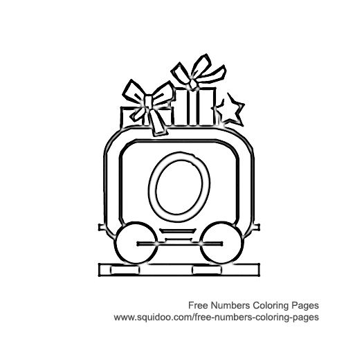 Train Number Coloring Page - 0