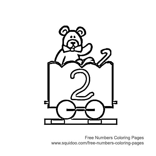 Train Number Coloring Page - 2