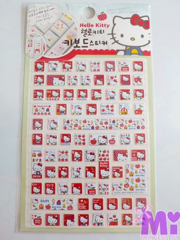 Hello Kitty Keyboard Stickers. PRE ORDER HELLO KITTY KEYBOARD