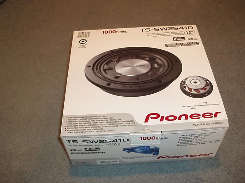 pioneer shallow mount 10 box