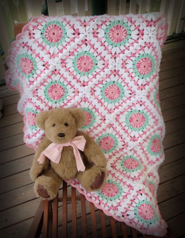 Hand Crocheted Baby Blankets,
 Hand Made Baby Afghans, Crib