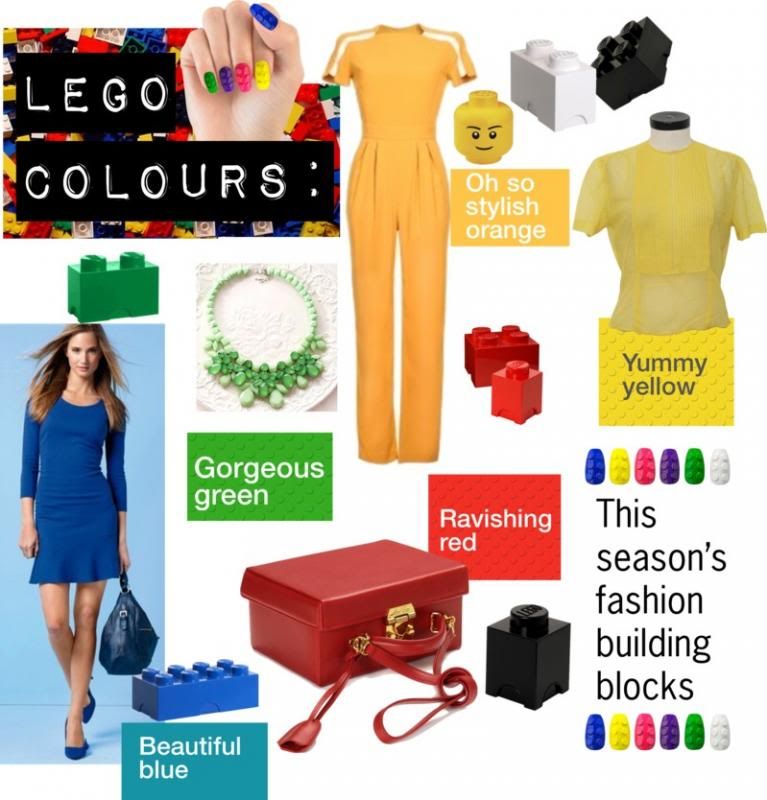Lego colours: This season’s fashion building blocks
