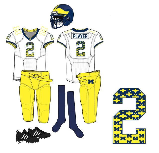 Michigan Football Concept - Concepts - Chris Creamer's Sports Logos 