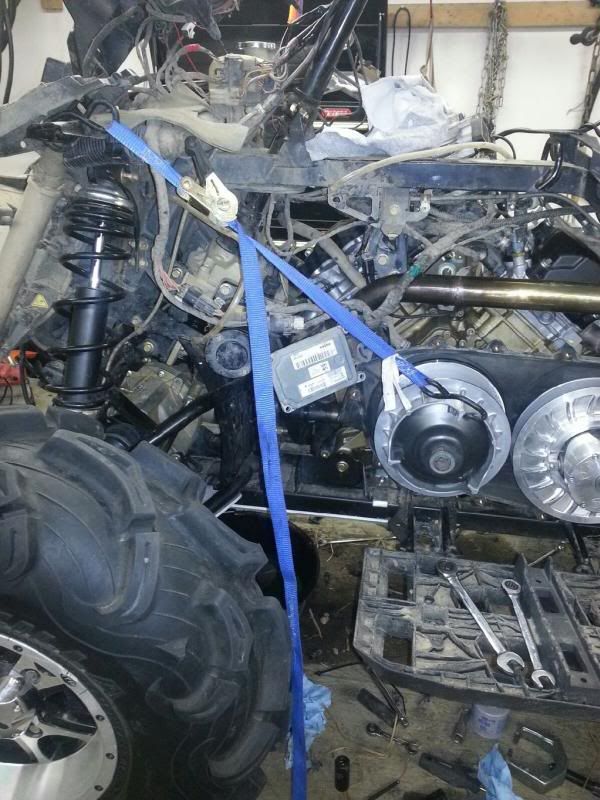 How to hold a cvtech clutch while I torque the bolt? CanAm ATV & UTV